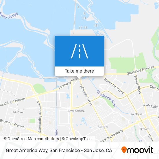 Great America Way map