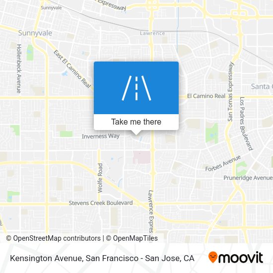 Mapa de Kensington Avenue