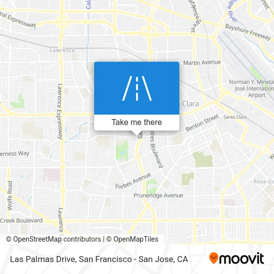 Las Palmas Drive map