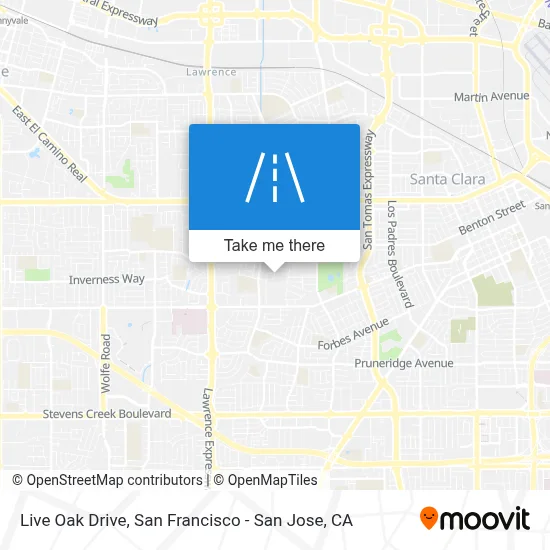 Live Oak Drive map