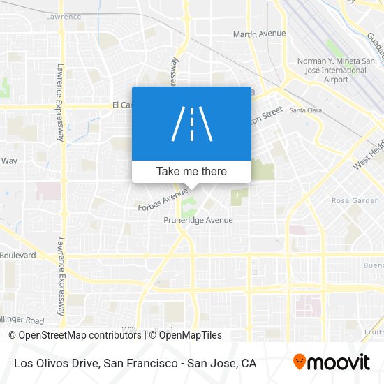 Mapa de Los Olivos Drive