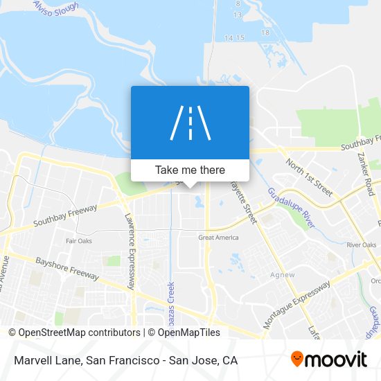Mapa de Marvell Lane