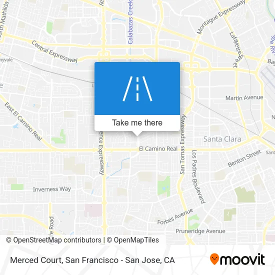 Mapa de Merced Court