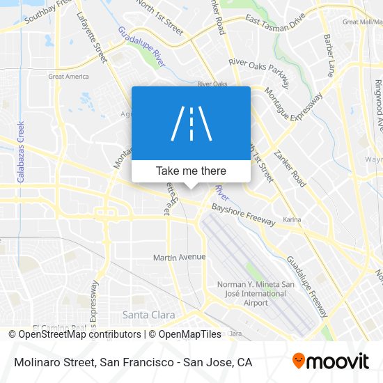 Mapa de Molinaro Street