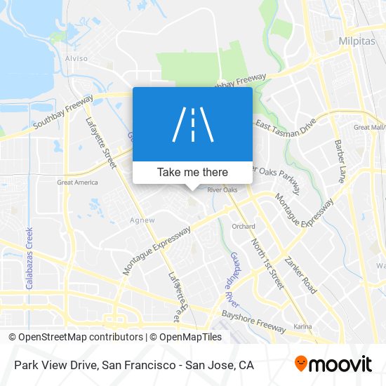 Park View Drive map