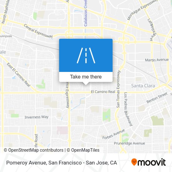 Mapa de Pomeroy Avenue