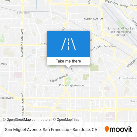 San Miguel Avenue map