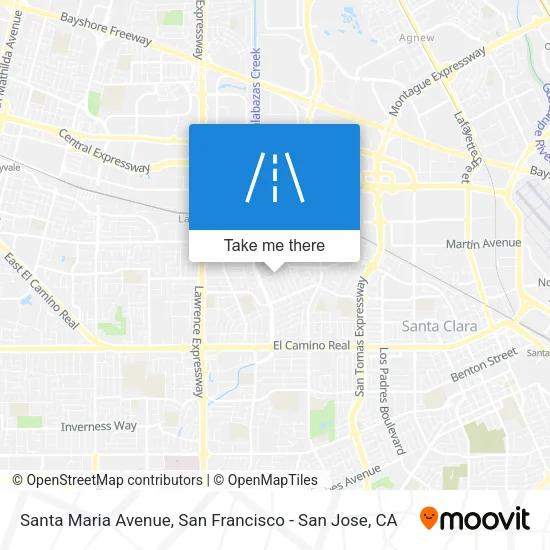 Santa Maria Avenue map