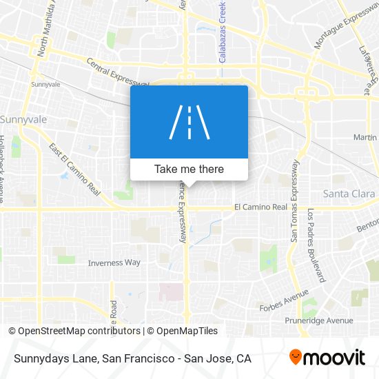 Sunnydays Lane map