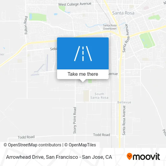 Arrowhead Drive map
