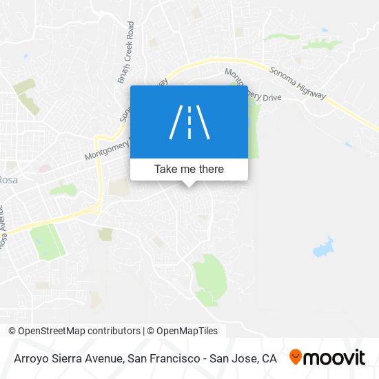 Arroyo Sierra Avenue map