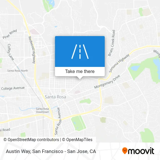 Austin Way map