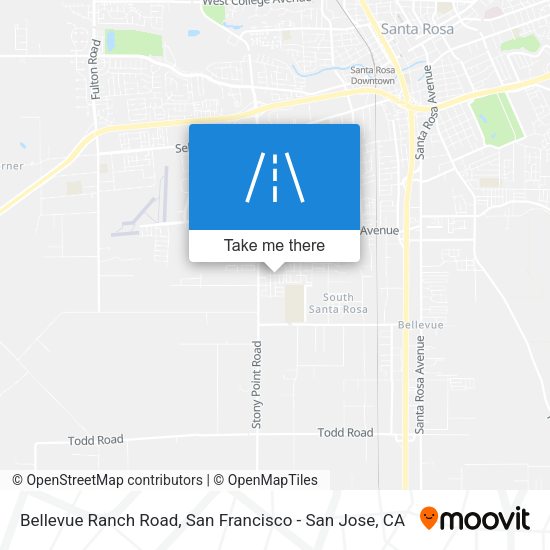Bellevue Ranch Road map