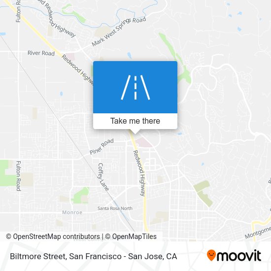 Mapa de Biltmore Street