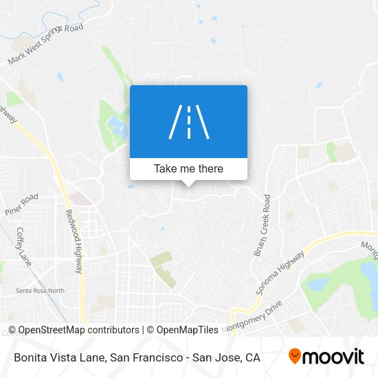 Mapa de Bonita Vista Lane