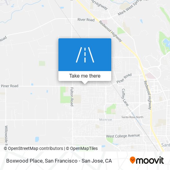 Boxwood Place map