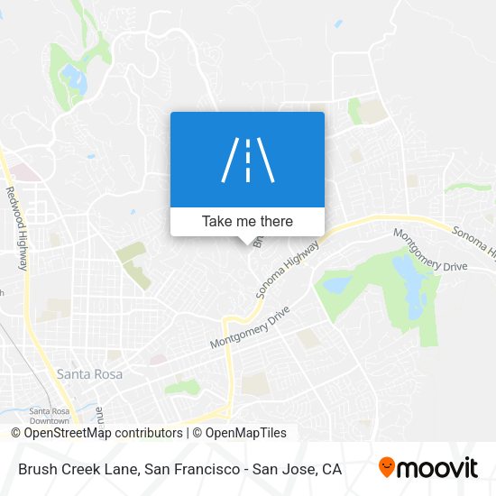 Mapa de Brush Creek Lane
