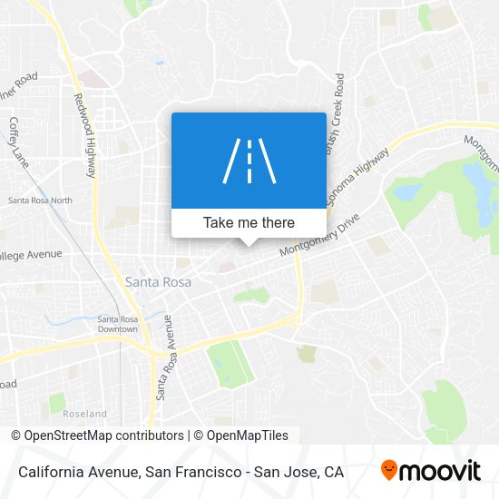 Mapa de California Avenue