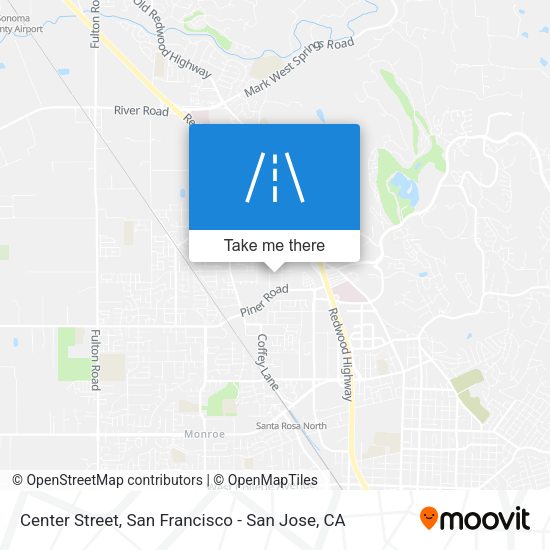 Mapa de Center Street