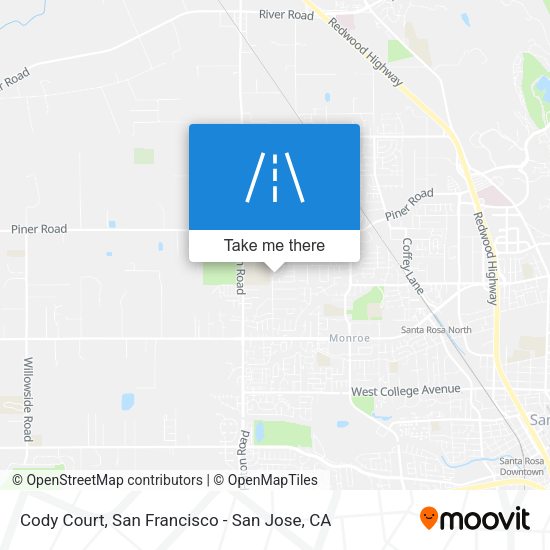Mapa de Cody Court
