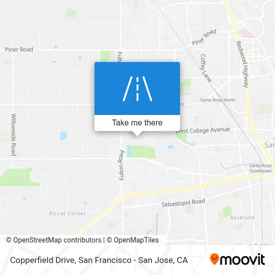 Copperfield Drive map