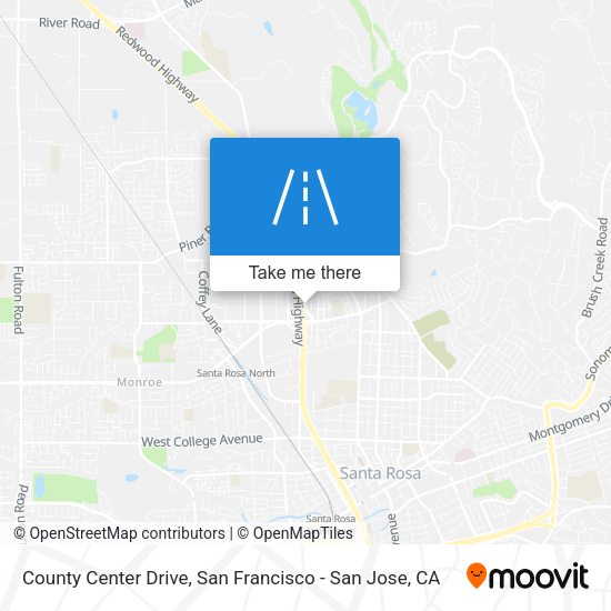 County Center Drive map