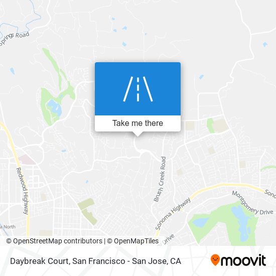 Mapa de Daybreak Court