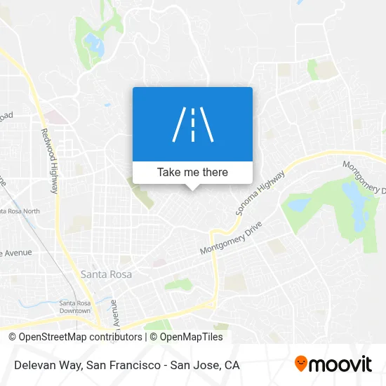 Delevan Way map