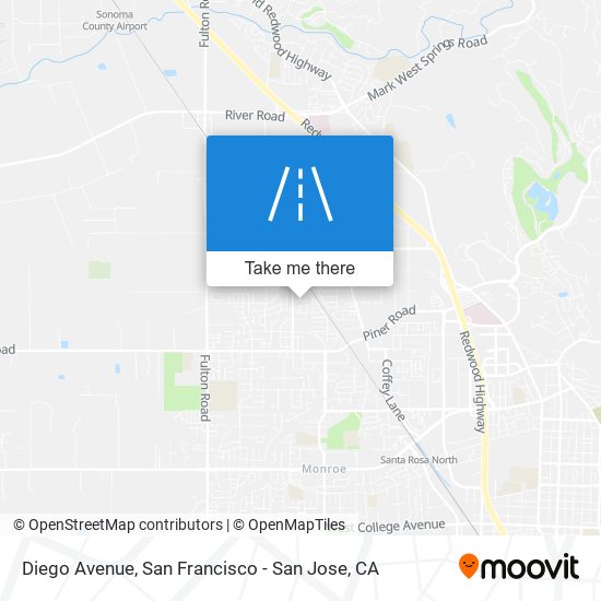 Diego Avenue map