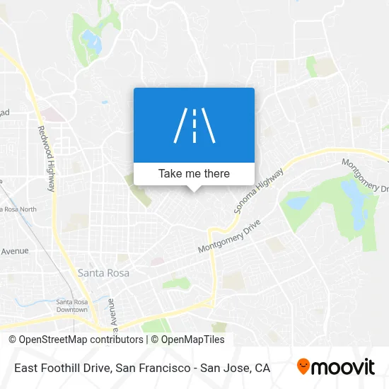 East Foothill Drive map