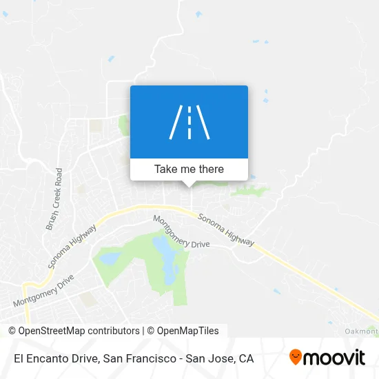 El Encanto Drive map