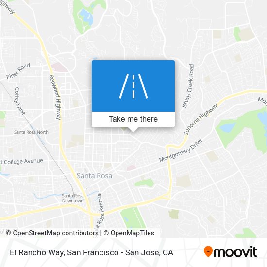 Mapa de El Rancho Way