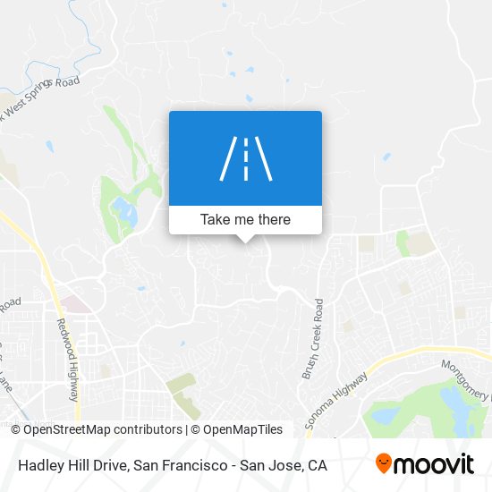 Hadley Hill Drive map