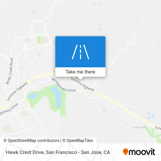 Hawk Crest Drive map