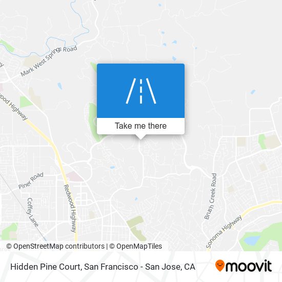 Hidden Pine Court map