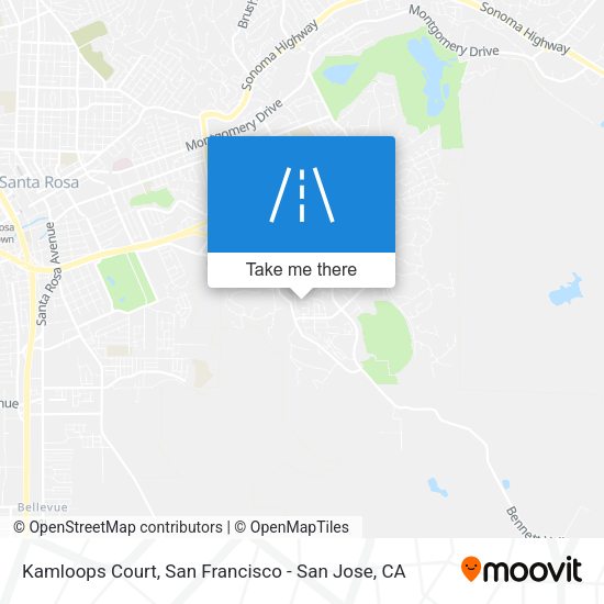 Mapa de Kamloops Court