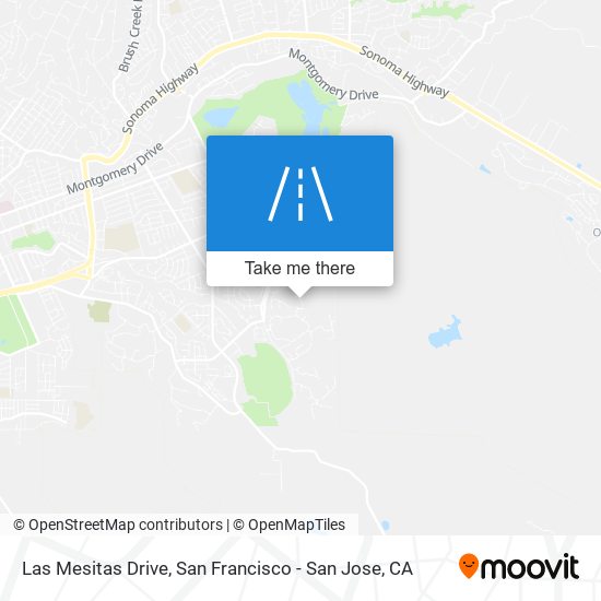 Las Mesitas Drive map