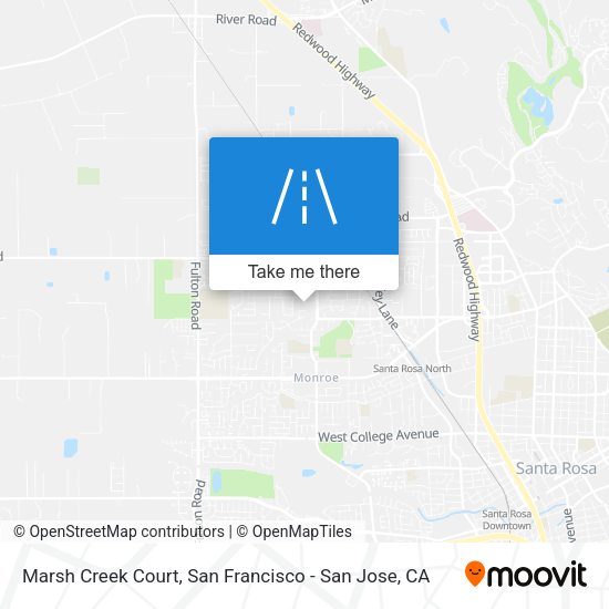 Marsh Creek Court map
