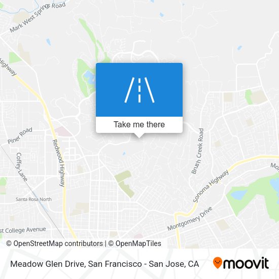 Mapa de Meadow Glen Drive