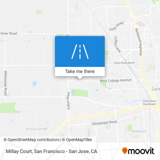 Millay Court map