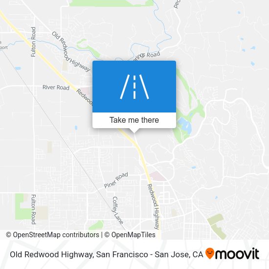 Old Redwood Highway map