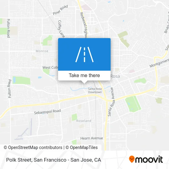 Polk Street map