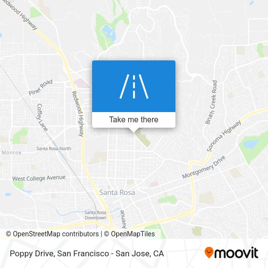 Mapa de Poppy Drive