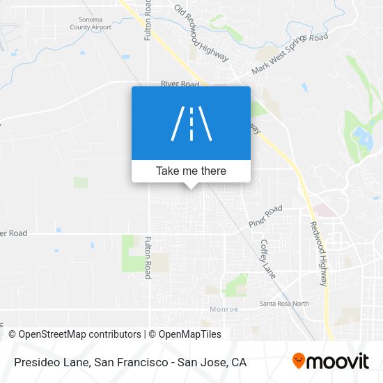 Mapa de Presideo Lane
