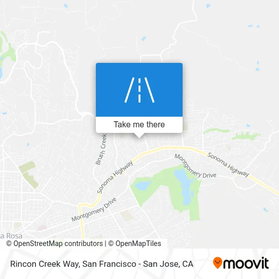 Rincon Creek Way map