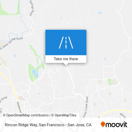 Rincon Ridge Way map