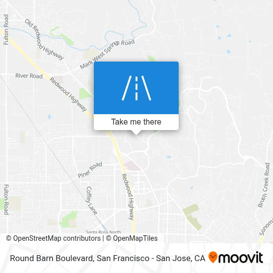 Round Barn Boulevard map