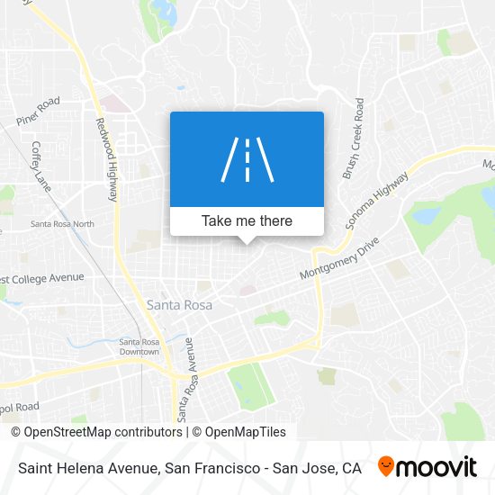 Saint Helena Avenue map