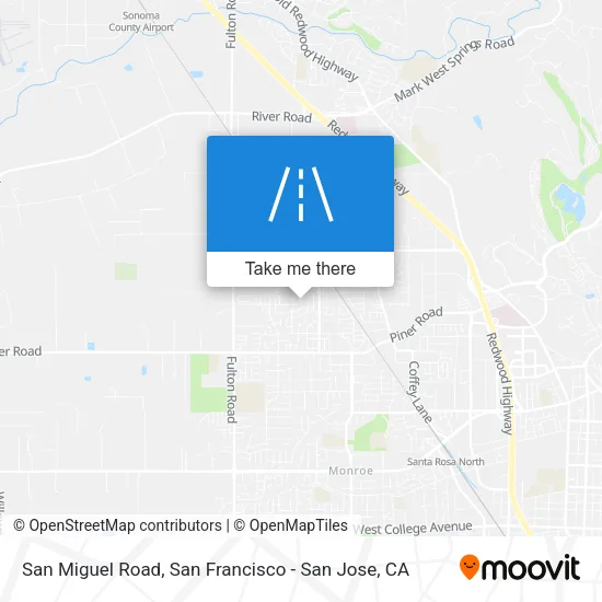 San Miguel Road map