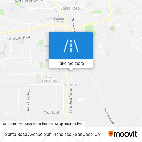 Mapa de Santa Rosa Avenue